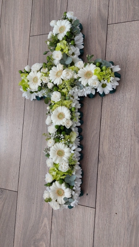 White and Green Cross